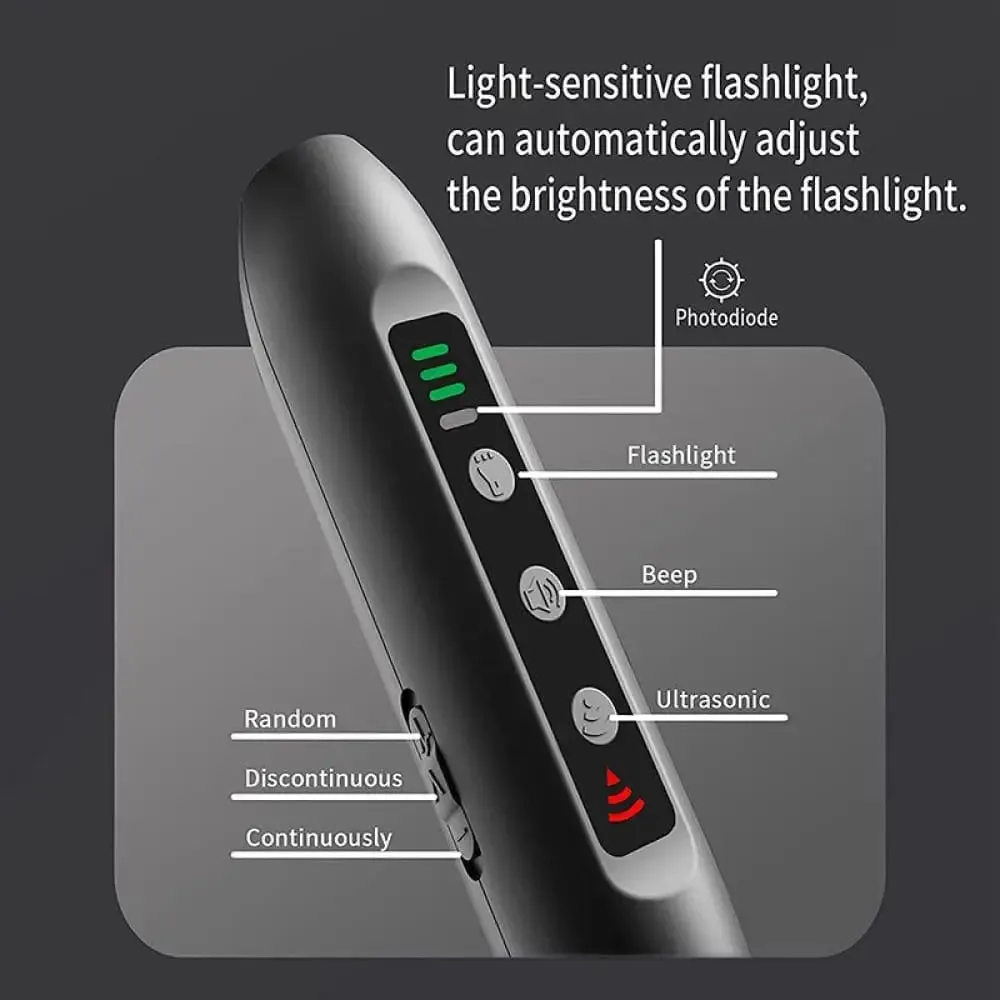 3 in 1 Ultrasonic Flash Light Usb Rechargeable Anti-barking Device for Dogs