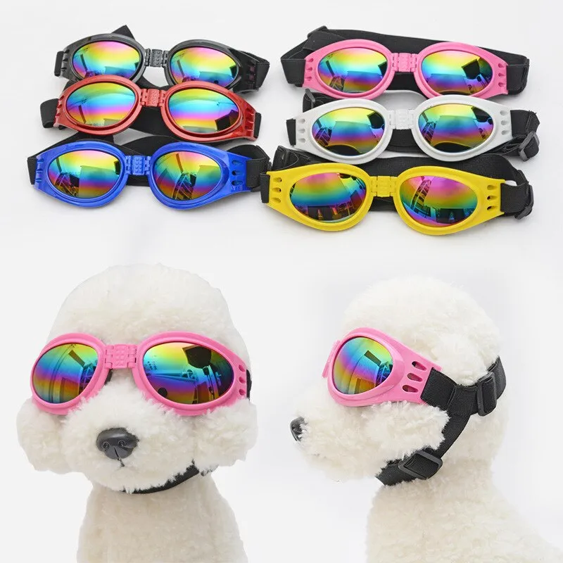 6 Colors Fashion Pet Dogs Sunglasses Waterproof Glasses For Small Medium Large Dogs Protection UV Goggles Pet Accessories