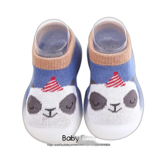 Animal Sock Shoes - Blue Panda