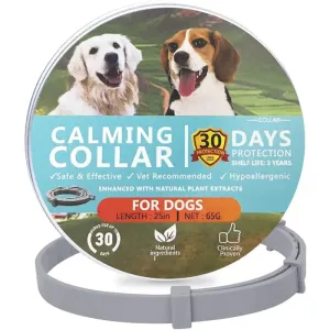 Anti-anxiety Nontoxic Water-resistant Adjustable Effective Calming Collar for Dogs