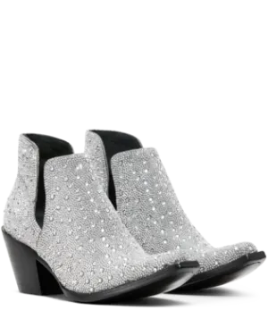 Ariat Ladies Silver Sparkle Dixon Glitz Bootie-10053725
