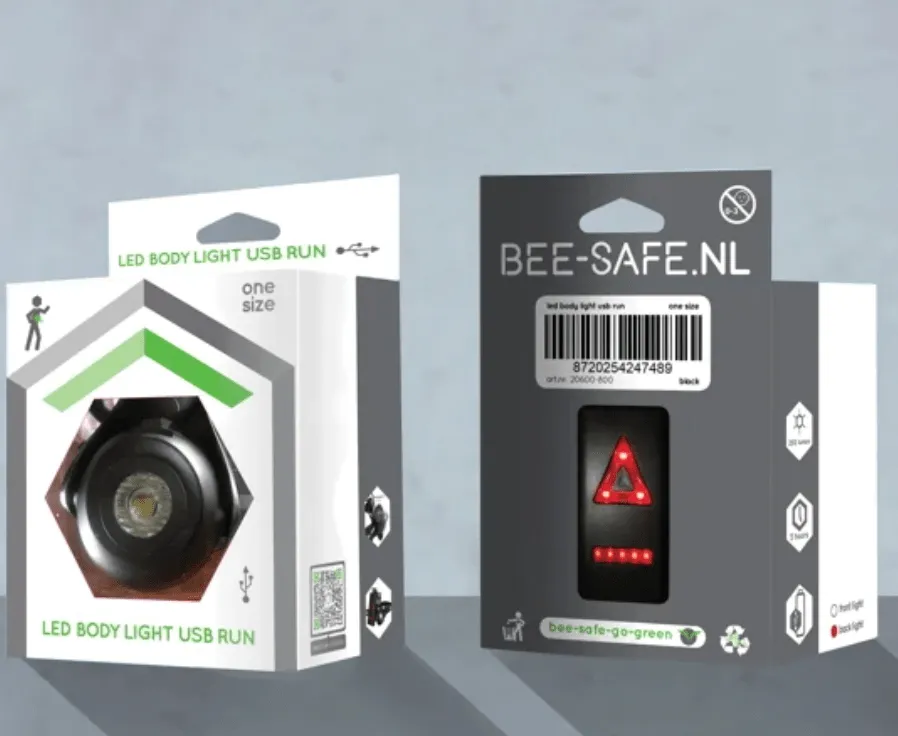 Bee-Safe Body Light USB Run – Black