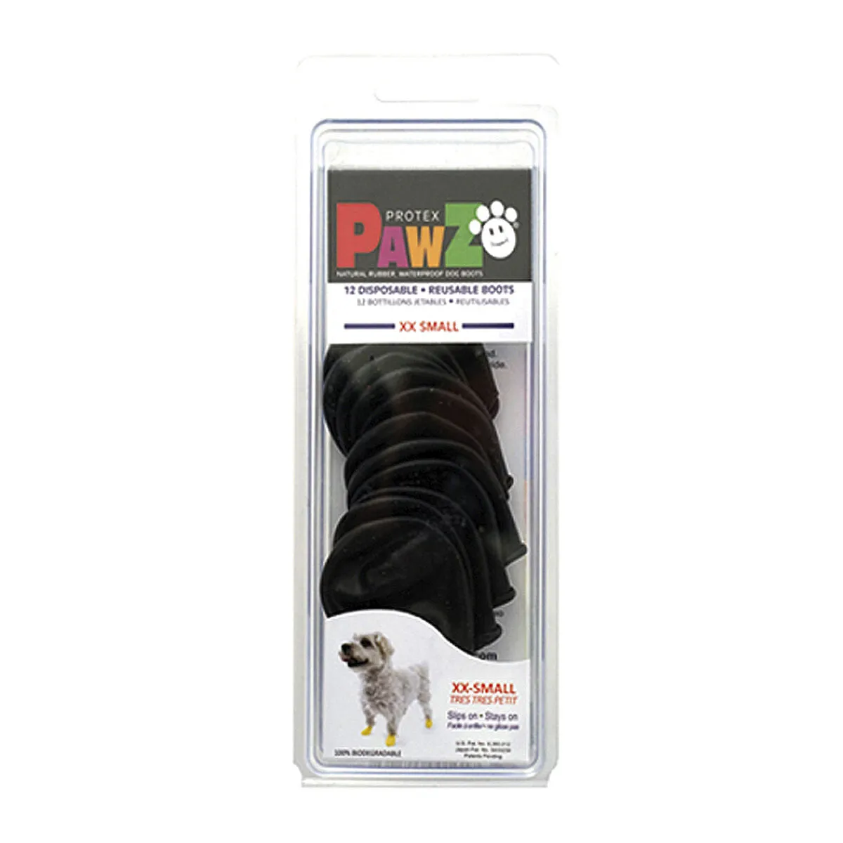 Boots Pawz Dog 12 Units Black Size Xxs