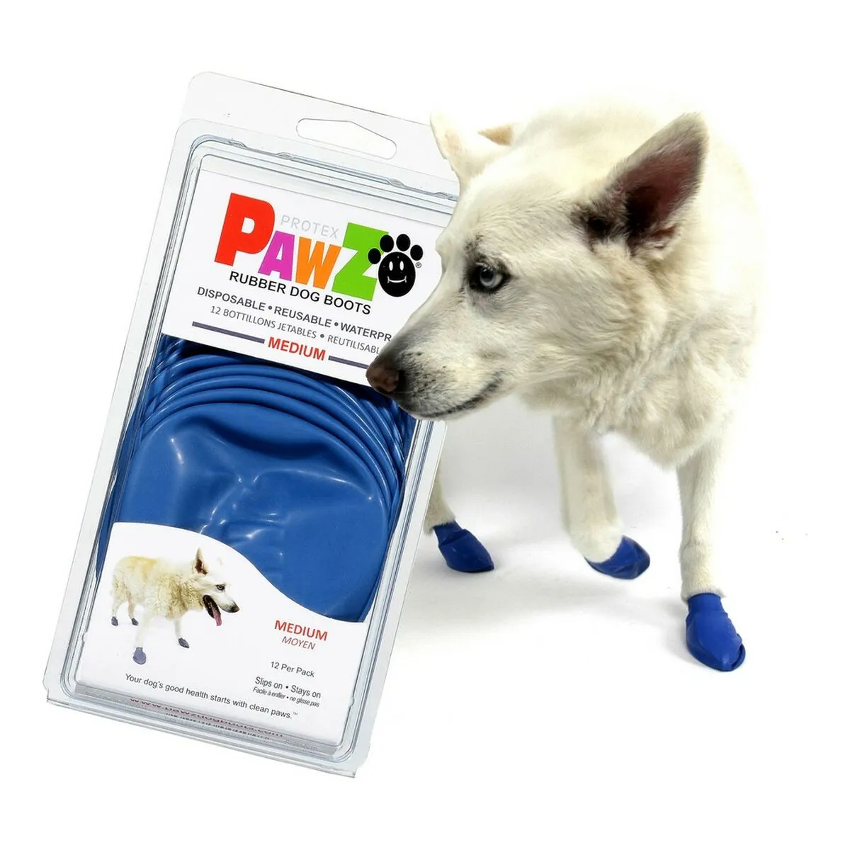 Boots Pawz Dog 12 Units Blue Size m