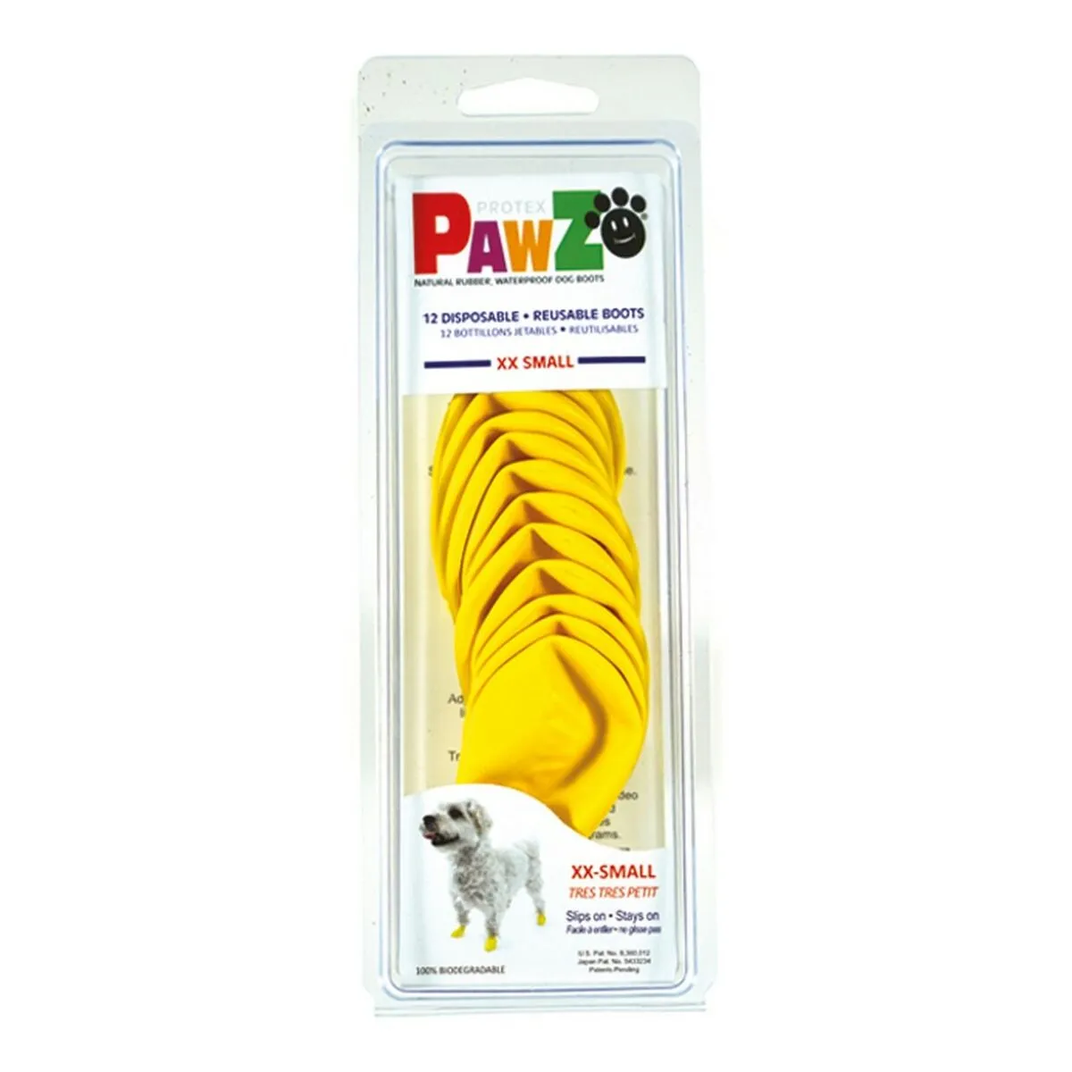 Boots Pawz Dog 12 Units Yellow Size Xxs