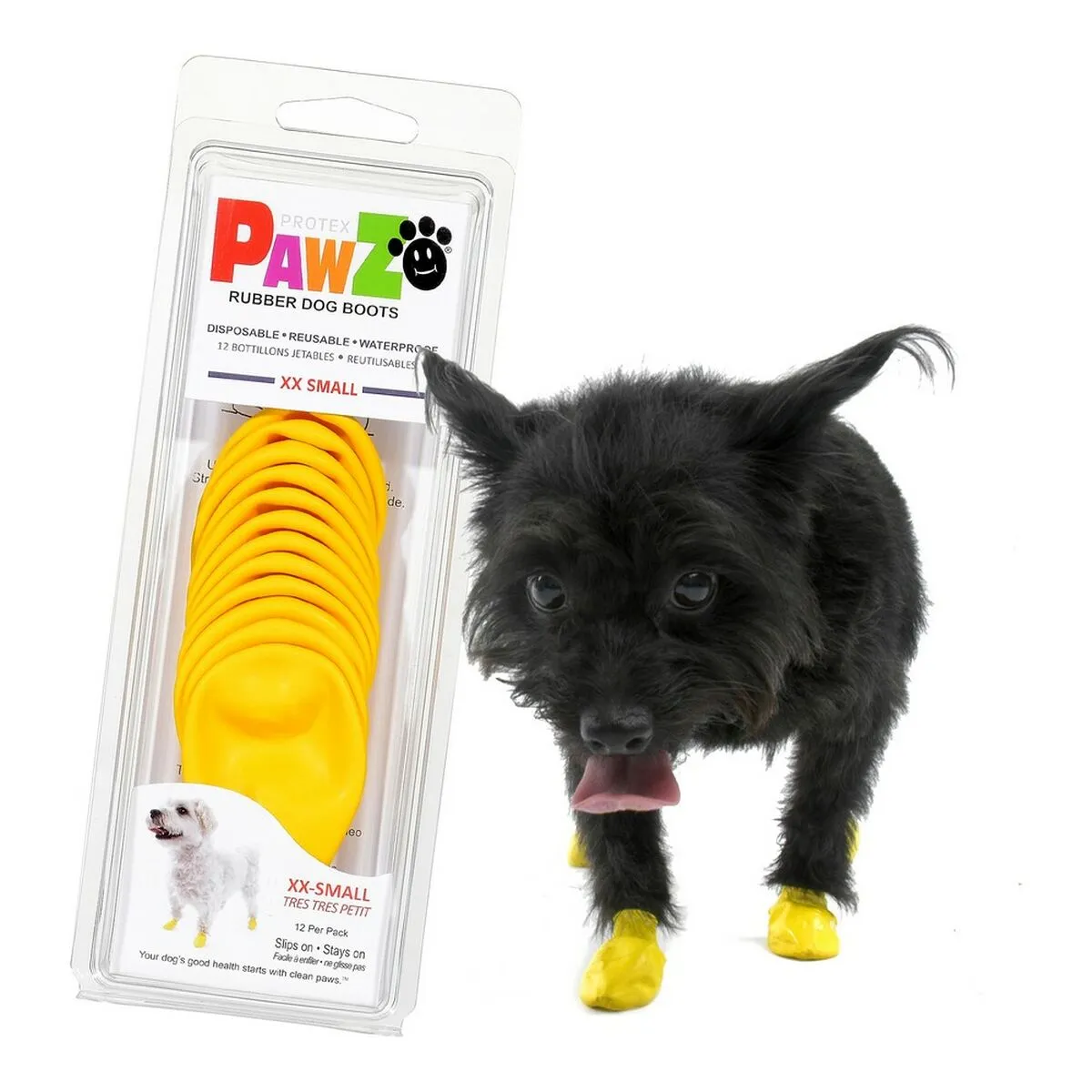Boots Pawz Dog 12 Units Yellow Size Xxs