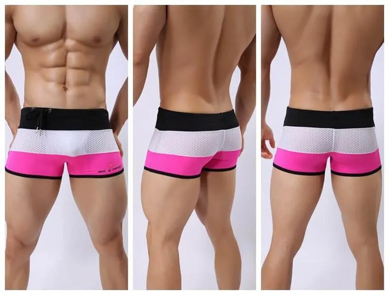 Brave Person Tri-Color Mesh Swim Trunks