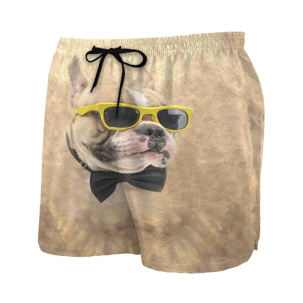 Bulldog 3D Beach Shorts Sunglasses