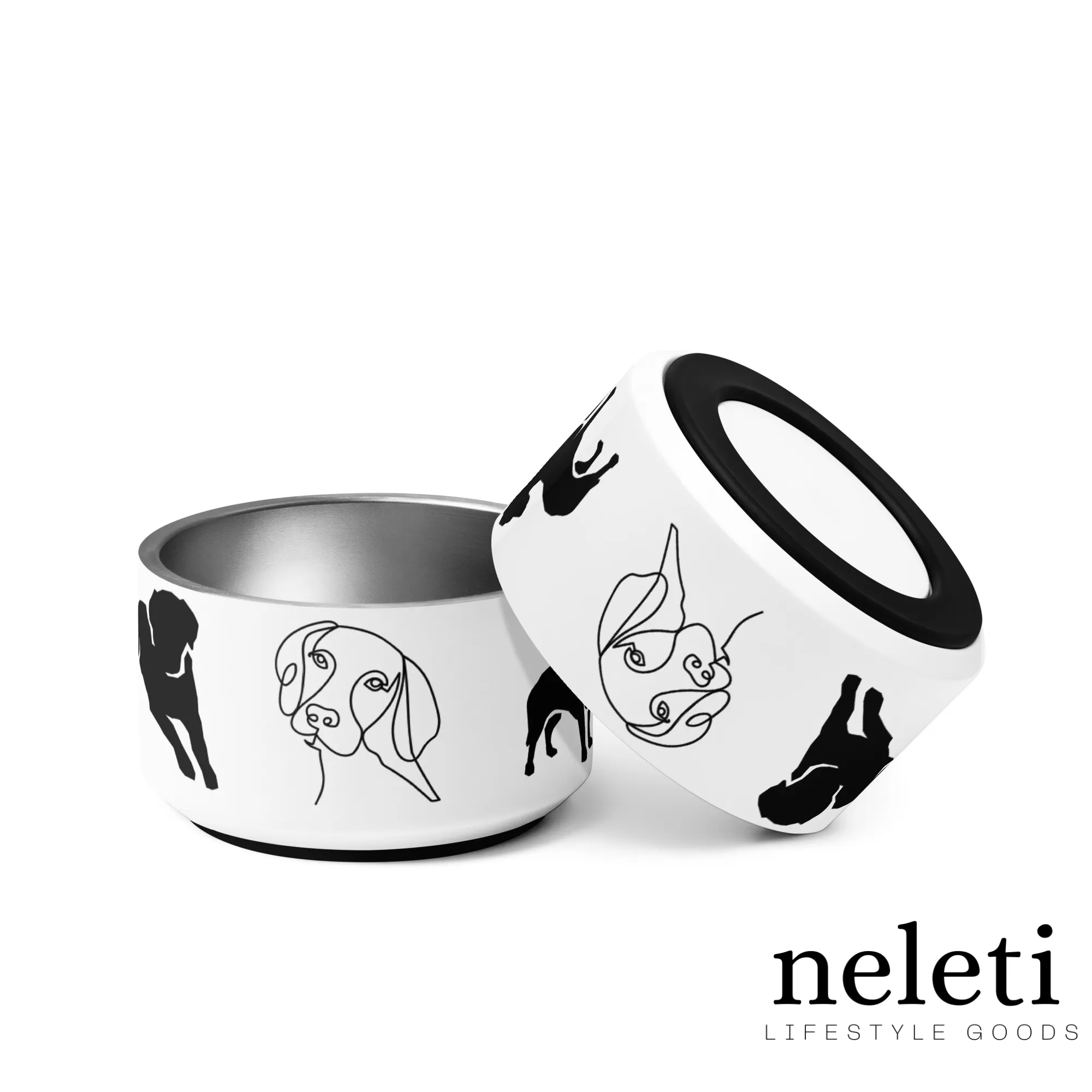 Chic Dog Bowl: Elevate Mealtime with Neleti's Stylish Design