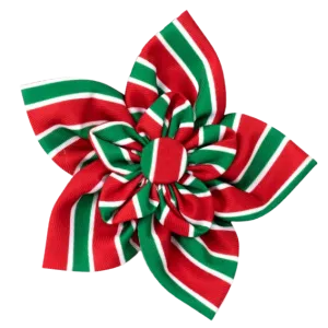 Collar Flower | Holiday Stripe