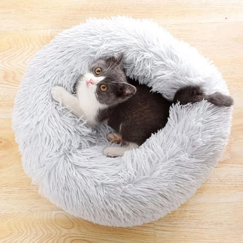 Cozy Cat Bed Soft Plush for Dogs Cats