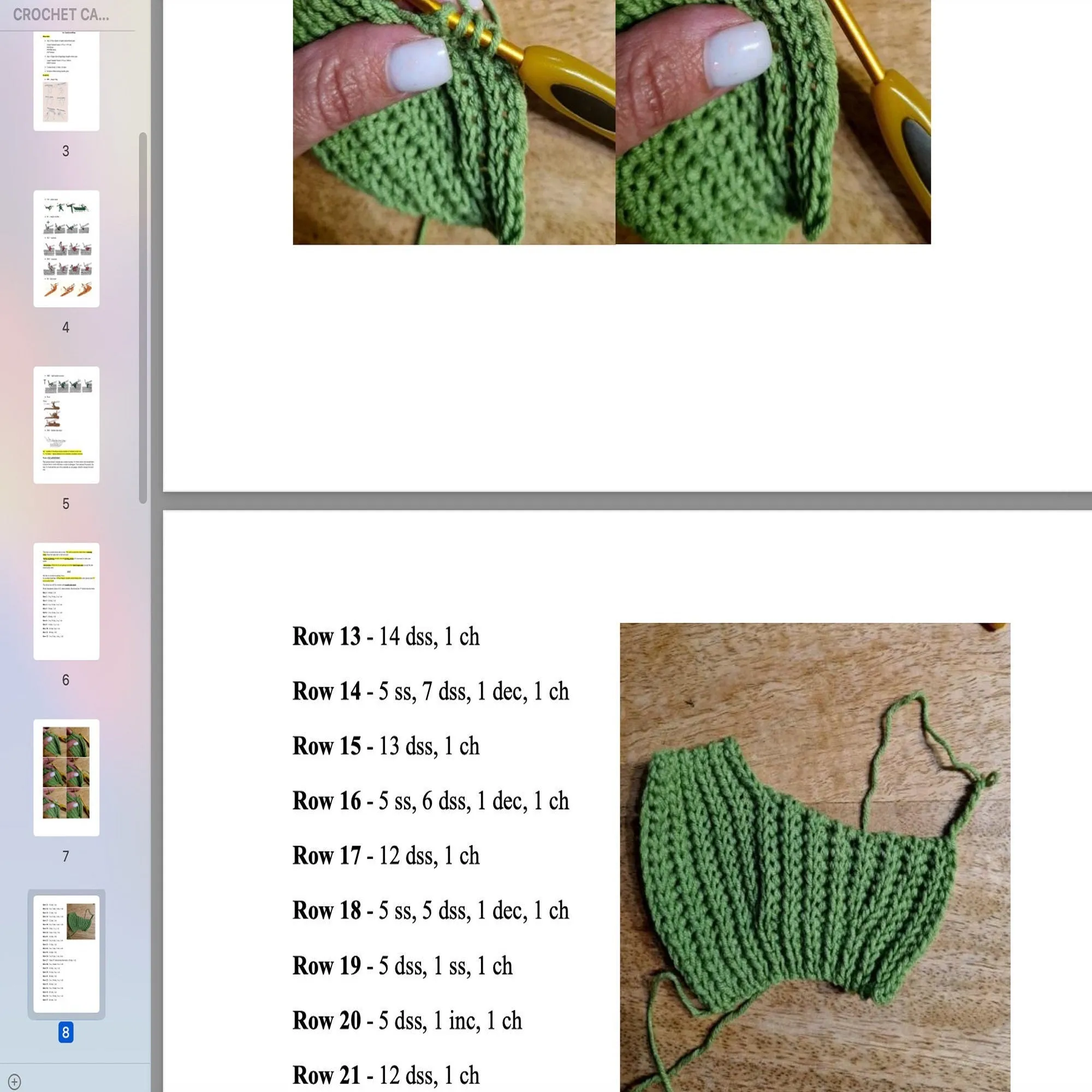 Crochet Cactus Cat Hat Pattern, US standard terms, Skill level beginner