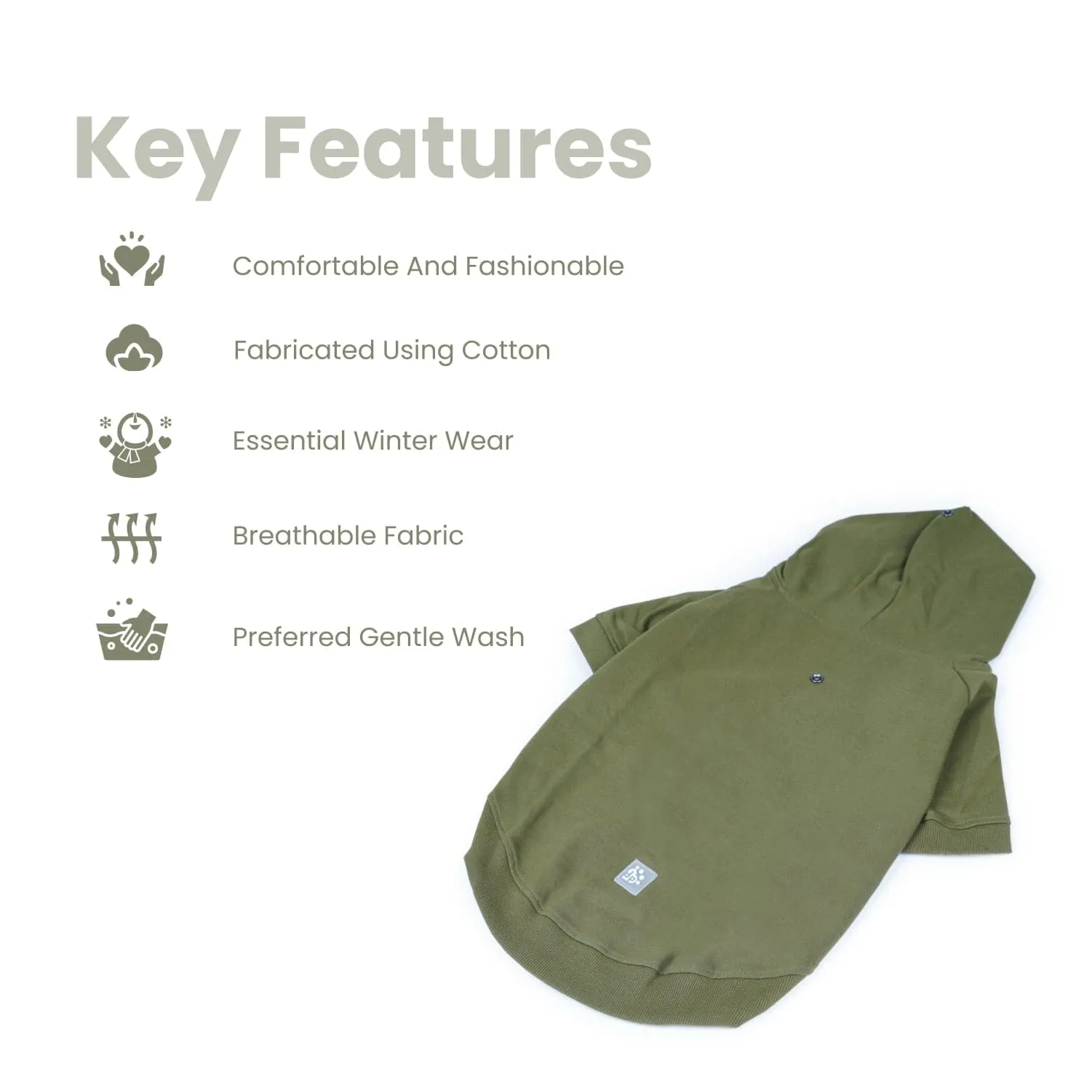 Dear Pet Sweatshirt for Dogs (Olive)