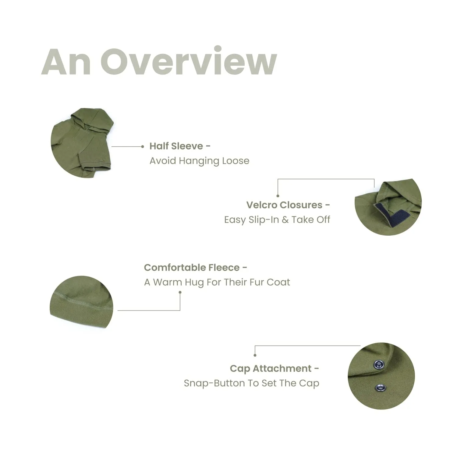 Dear Pet Sweatshirt for Dogs (Olive)