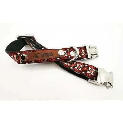 Designer Dog Collar: Personalised & Practical Red Collection