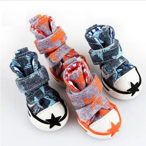 Dog Boots with Star Print