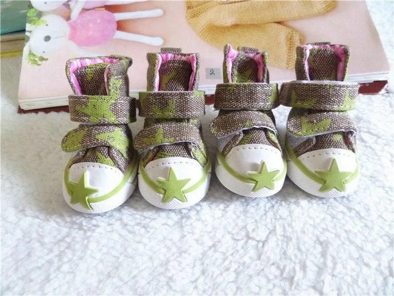 Dog Boots with Star Print