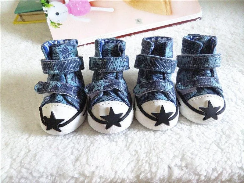 Dog Boots with Star Print
