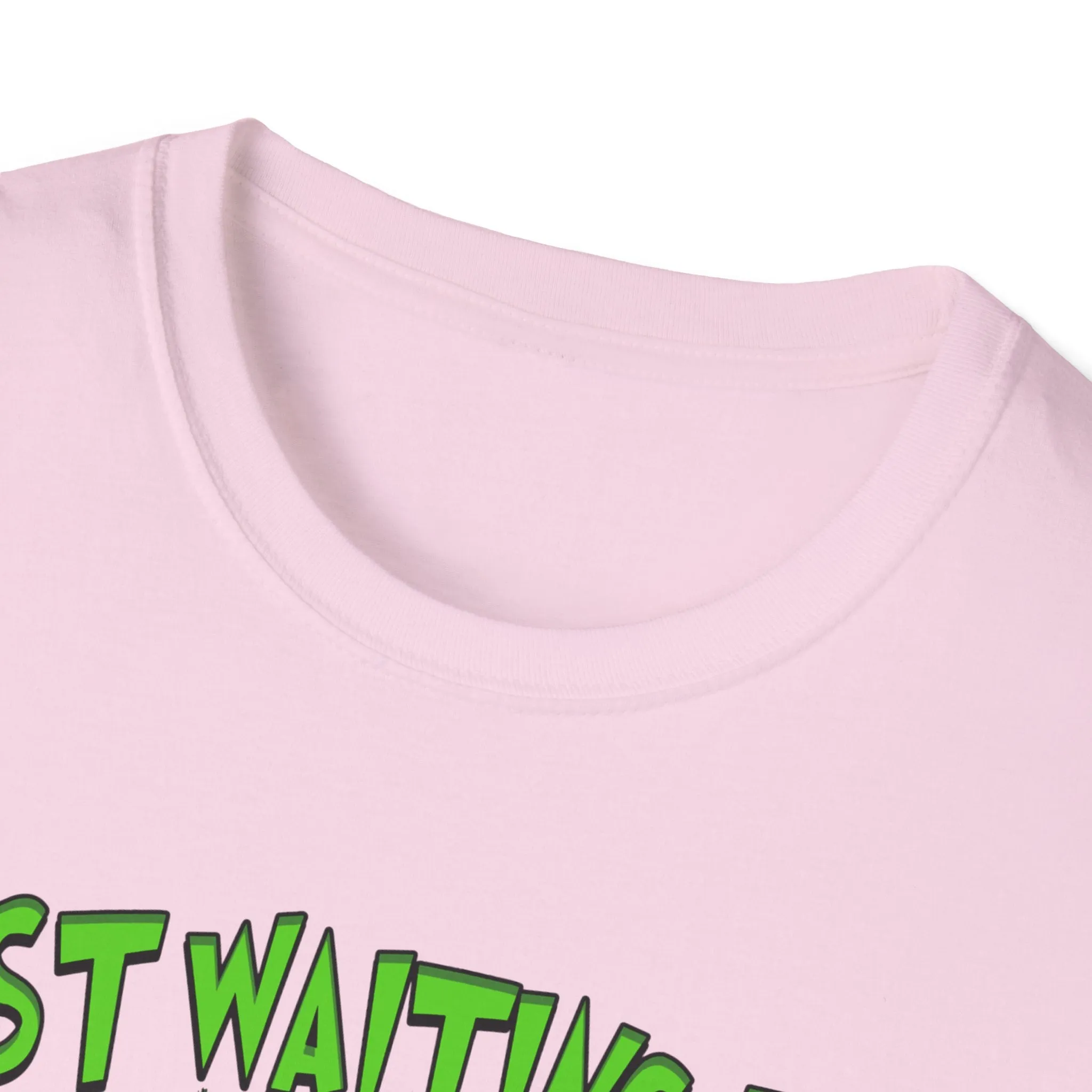 Funny Christmas T-Shirt - 'Just Waiting for Christmas' Design