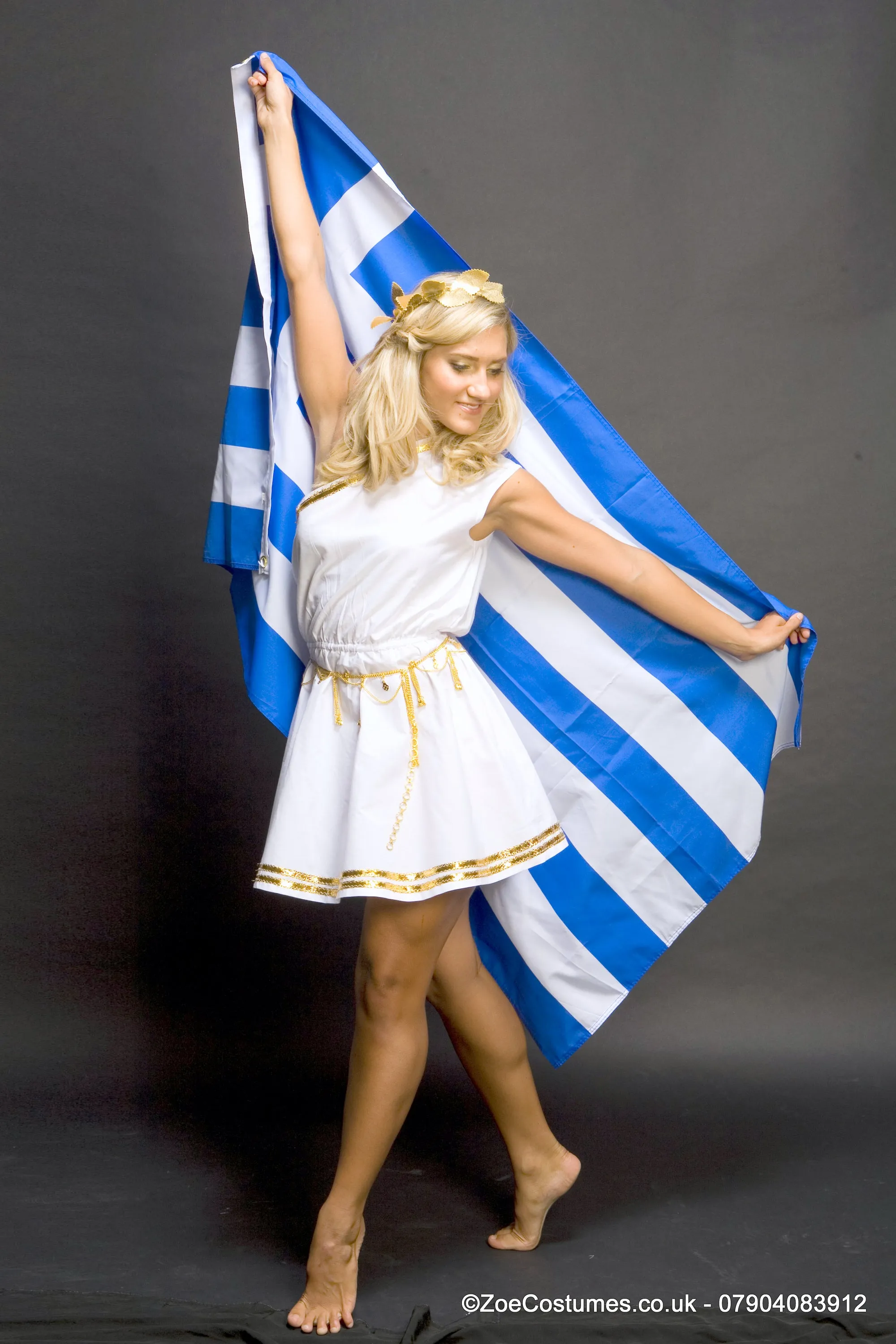 Greek Toga Fancy Dress Hire | Zoe London Greek Dance Costumes UK for Rent
