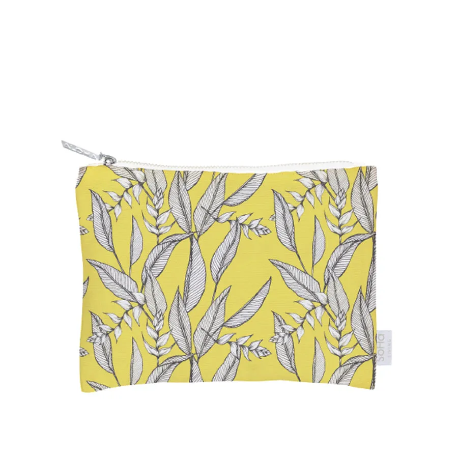 *Heliconia on Yellow Neoprene Zipper Tote