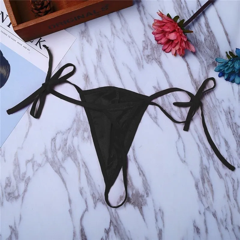 Hip-tie Bikini Swim Brief Thong