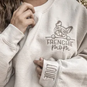 HOT SALEEmbroidered Pet Outline Sweatshirt Hoodie With Pet Names Gift For Dog Mom Pet Lovers