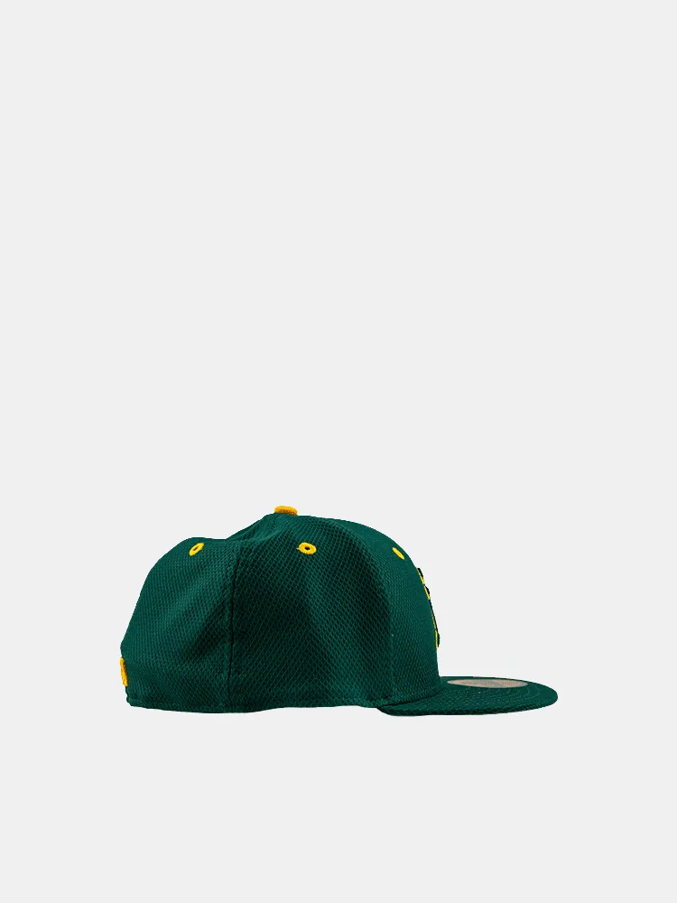 New Era 59FIFTY Oakland Athletics Outline Poly-Mesh - Green / Yellow