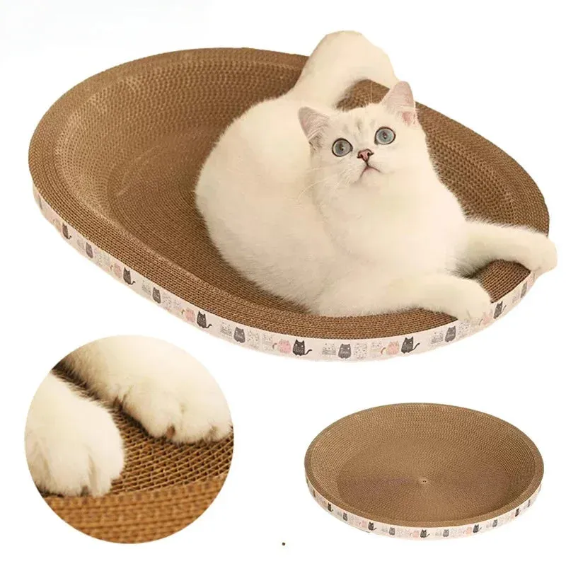 Oval Cat Scratcher Bed