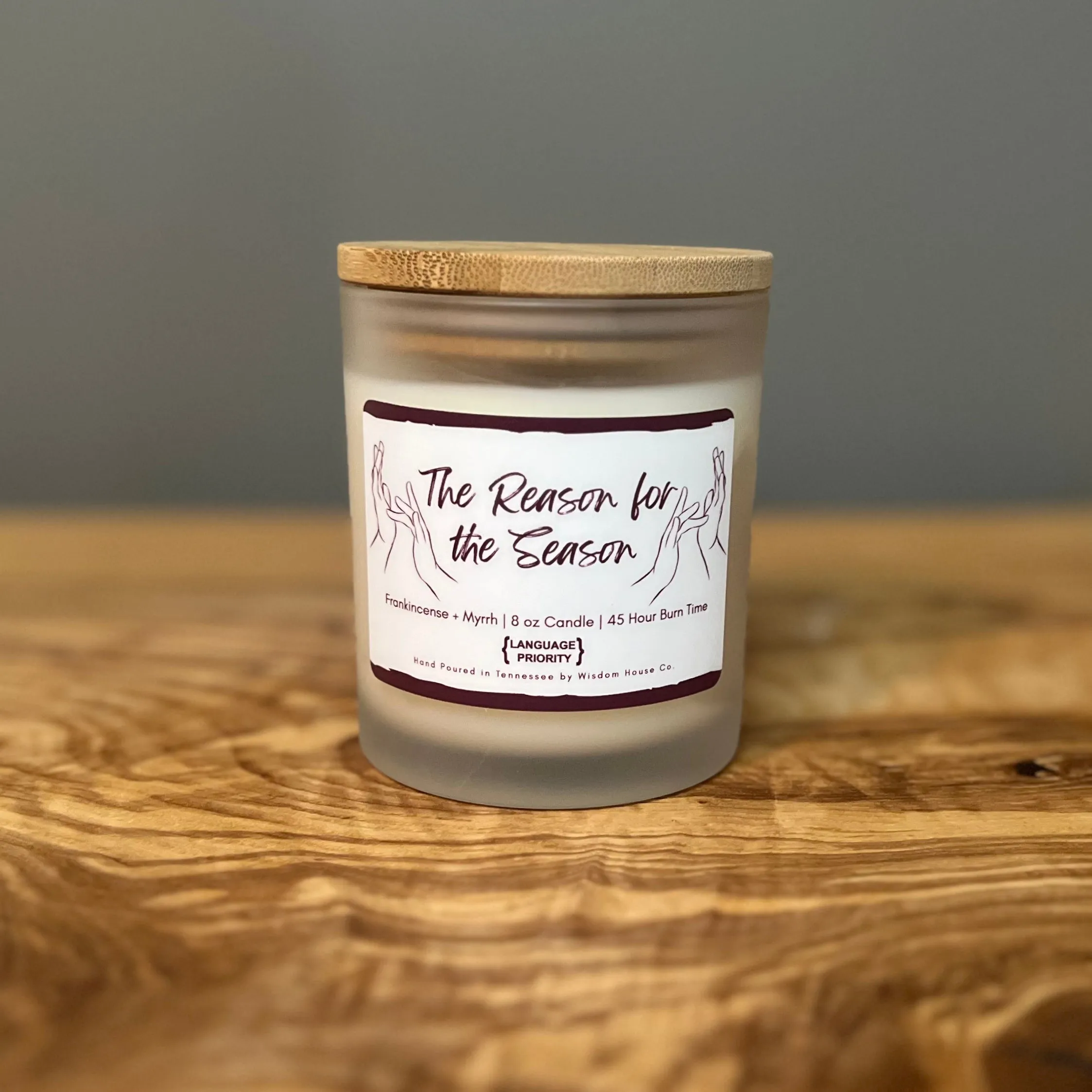 "The Reason for the Season" Frankincense   Myrrh Candle