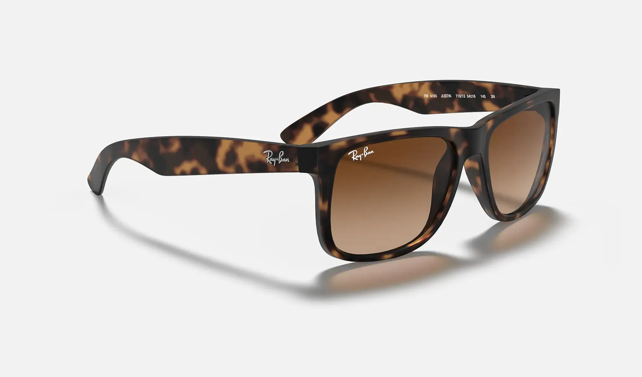 Ray-Ban Justin Rubber Havana W/ Grey Gradient Brown