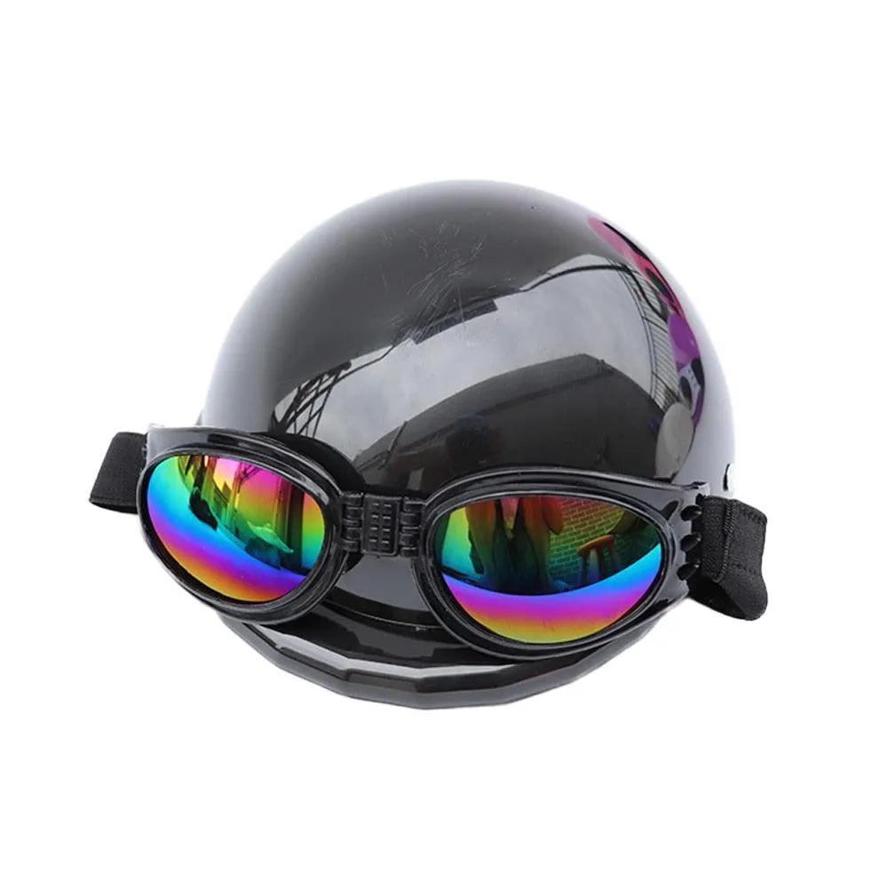 Small Pet Helmet and Sunglasses
