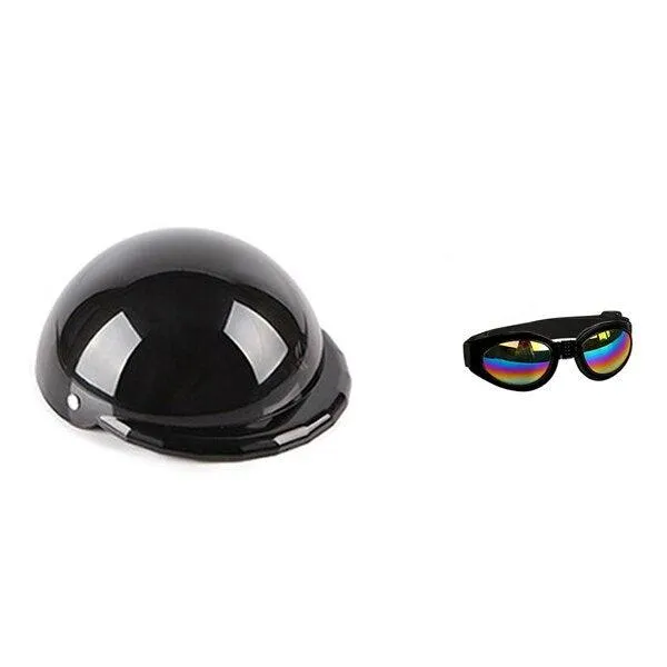 Small Pet Helmet and Sunglasses