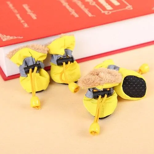 Soft Plush Anti-Slip Winter Shoes for Dogs
