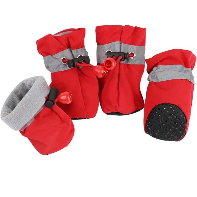 Soft Plush Anti-Slip Winter Shoes for Dogs