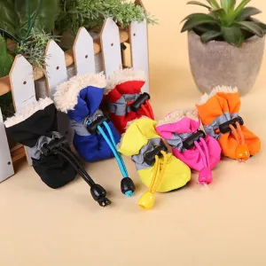 Soft Plush Anti-Slip Winter Shoes for Dogs