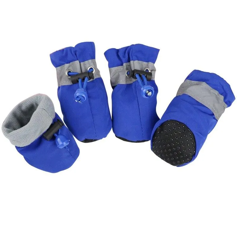 Soft Plush Anti-Slip Winter Shoes for Dogs