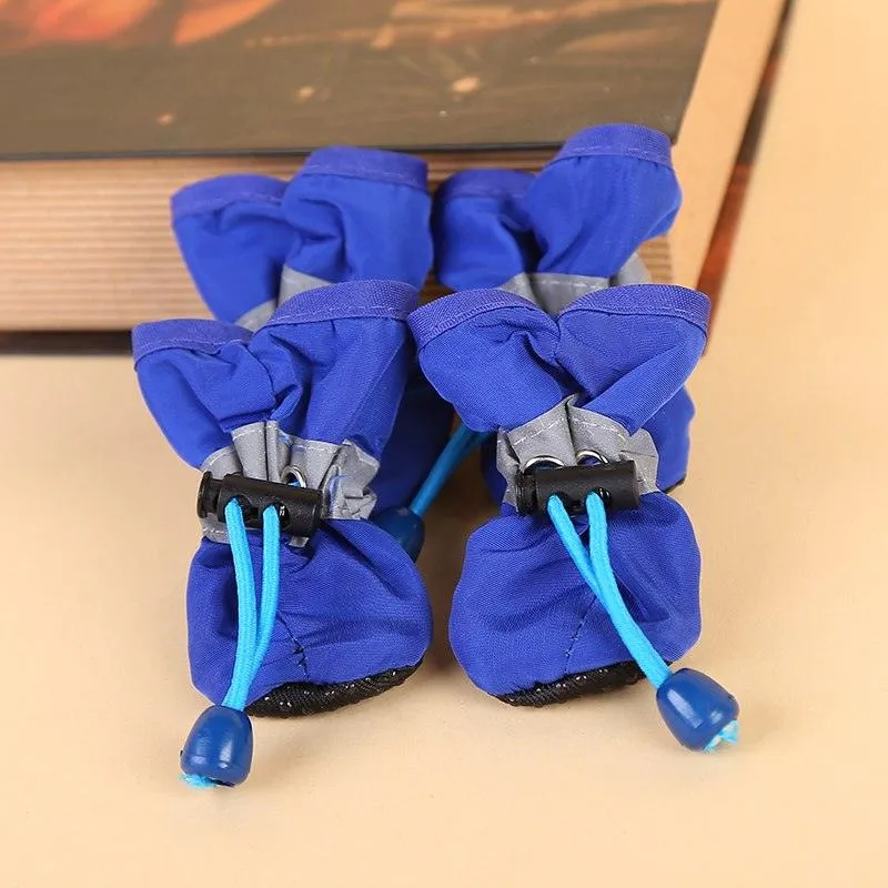 Soft Plush Anti-Slip Winter Shoes for Dogs