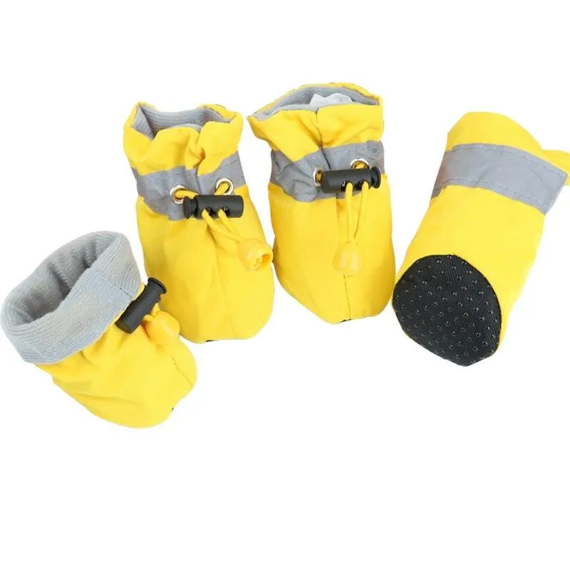 Soft Plush Anti-Slip Winter Shoes for Dogs