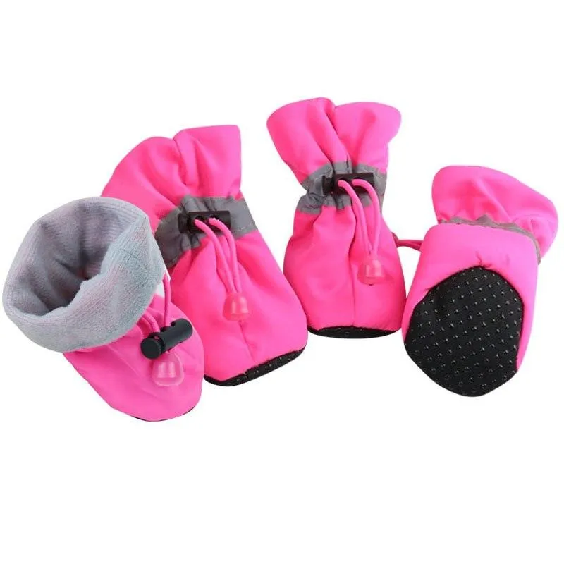 Soft Plush Anti-Slip Winter Shoes for Dogs