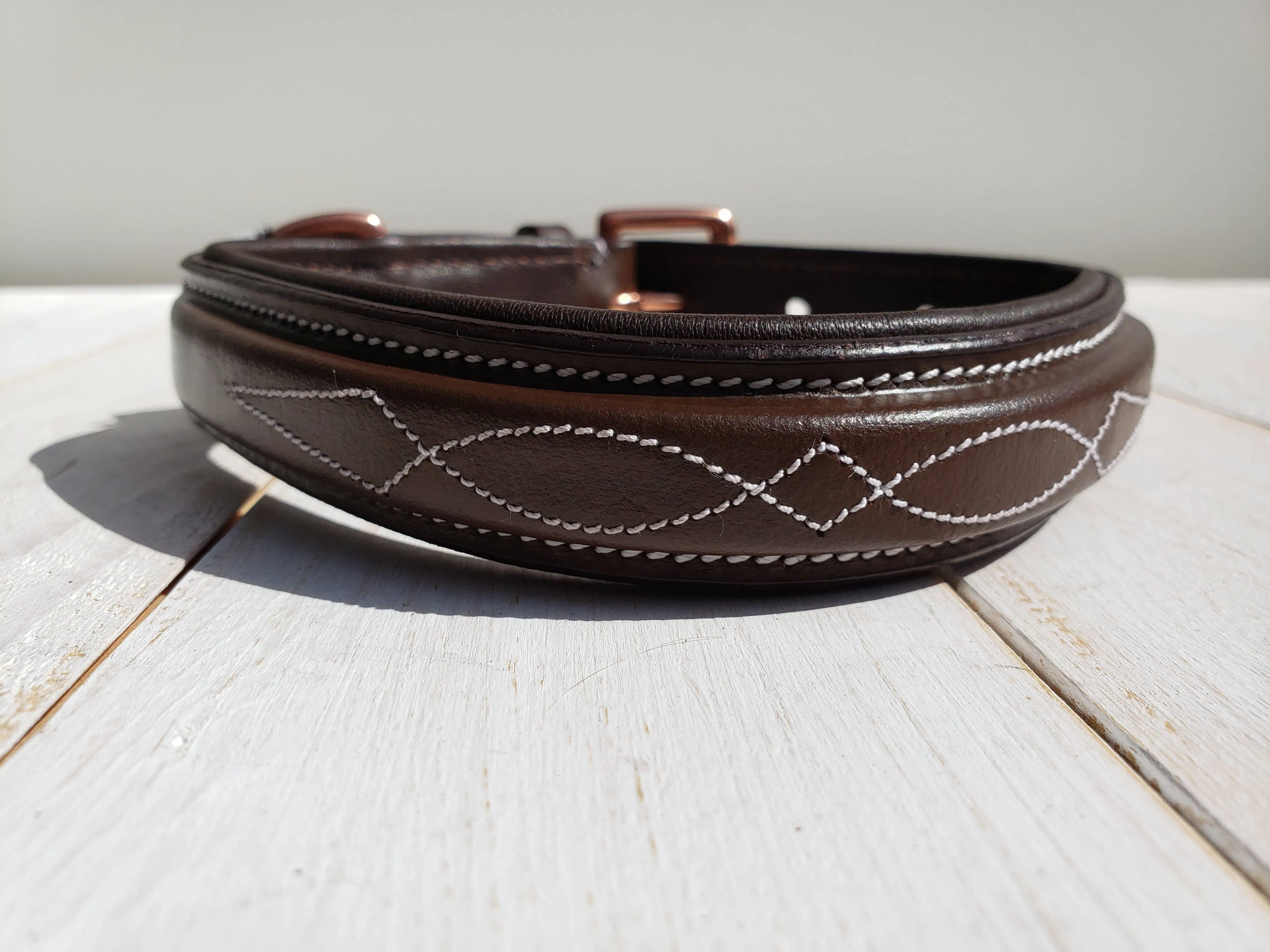 The Belmont Collar: 20 Inches / Brown