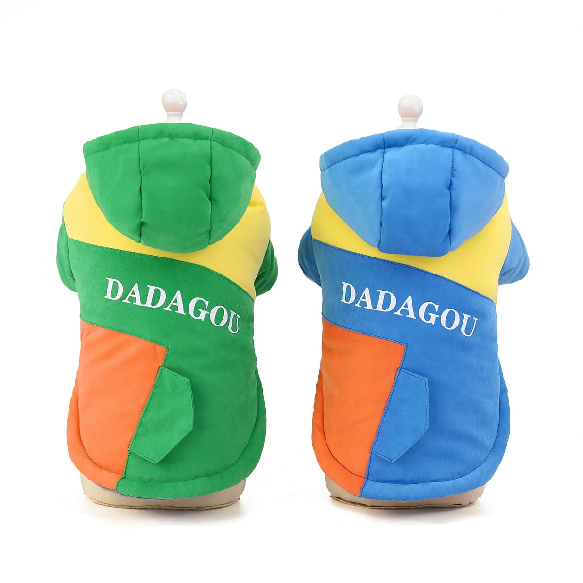 Winter warm two-tone pet clothing